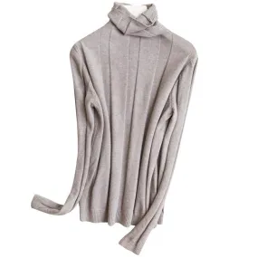 Women's Sweaters Solid Color Turtleneck Pullover Sweater