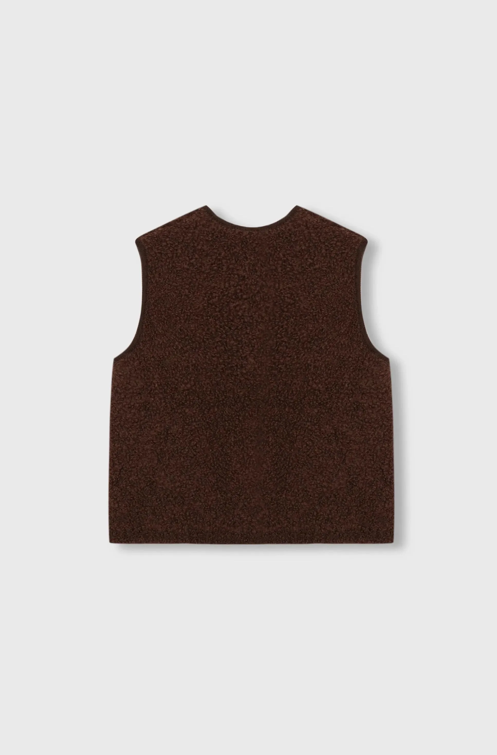 Wool & Mohair Waistcoat, Tierra Cotta