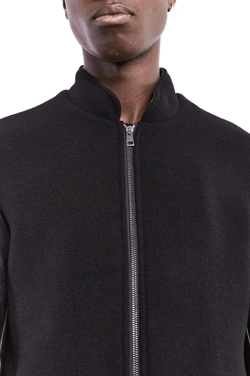 WOOL ZIPPED COAT