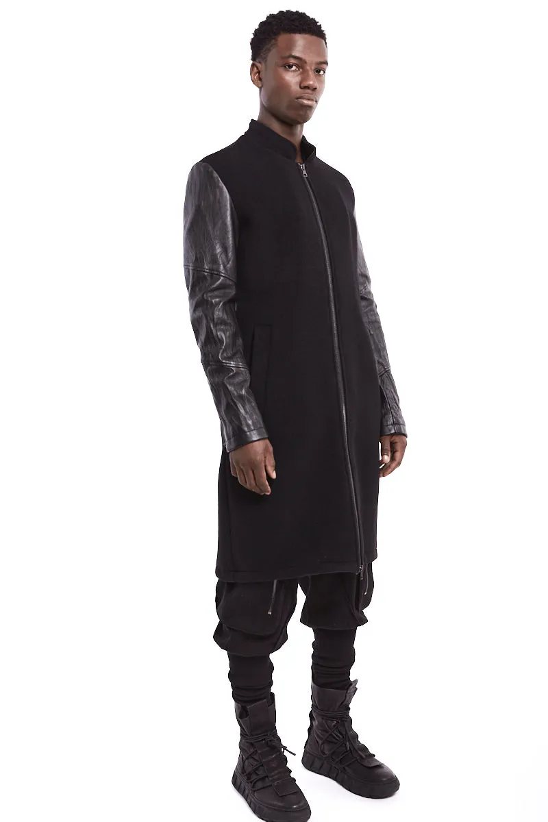 WOOL ZIPPED COAT