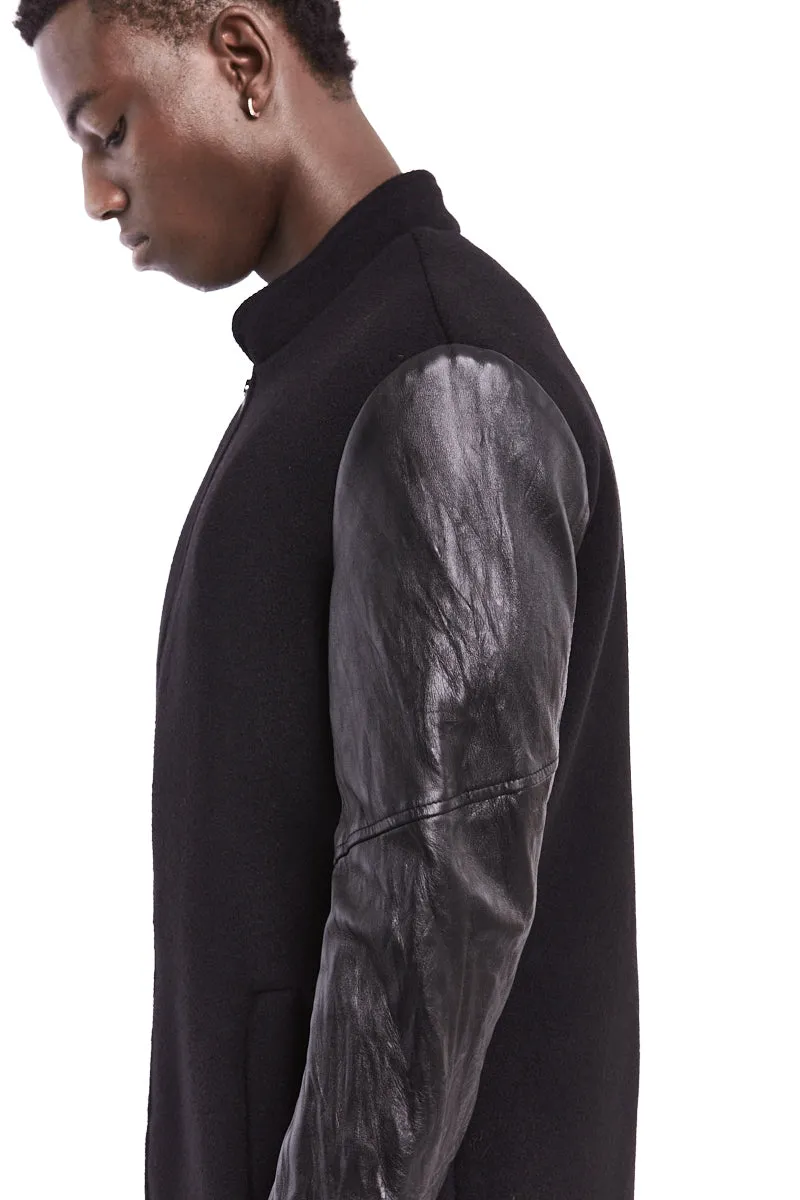 WOOL ZIPPED COAT
