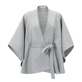 YAYA Medium Grey Poncho with a Strap