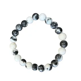 Zebra Jasper 8mm Bracelet