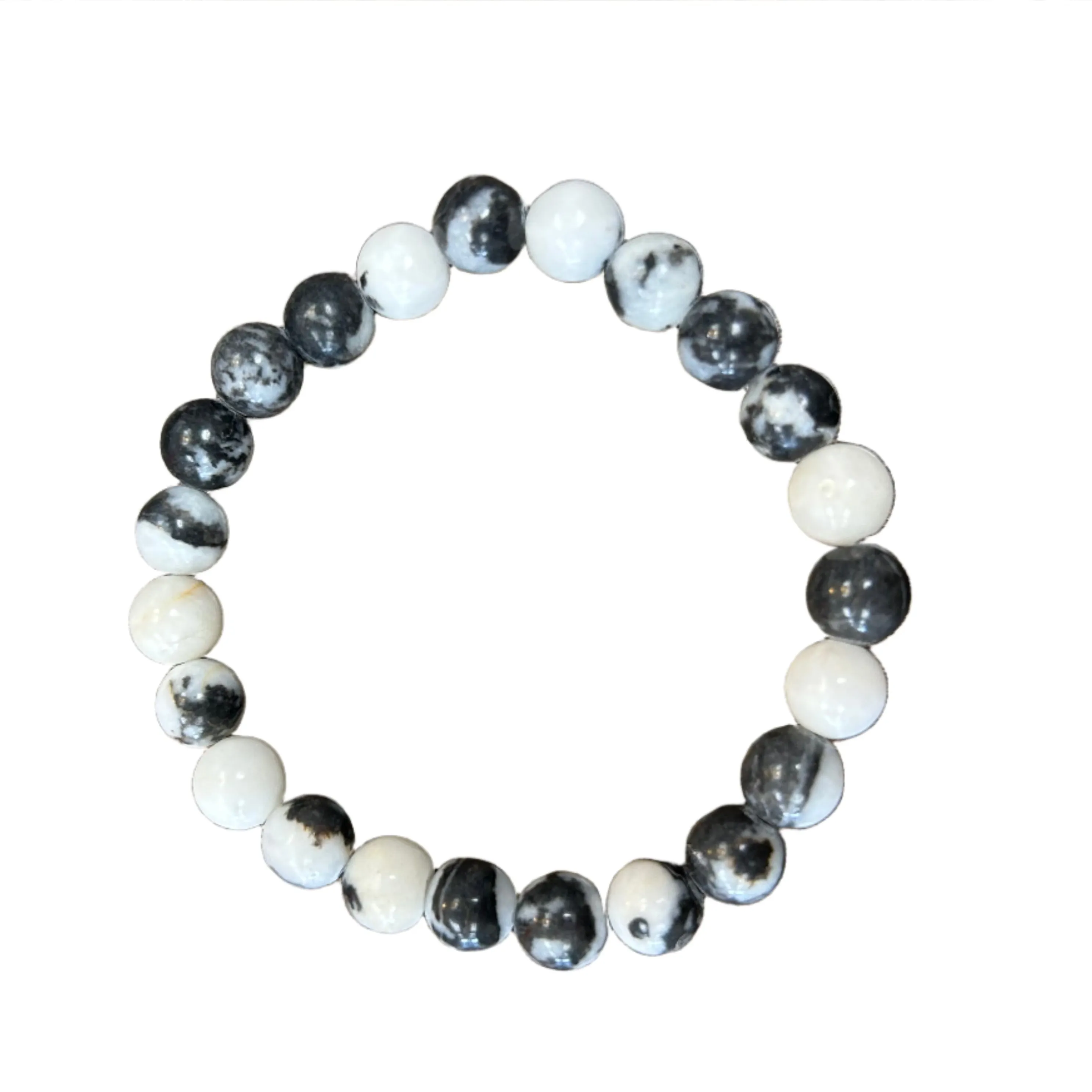Zebra Jasper 8mm Bracelet