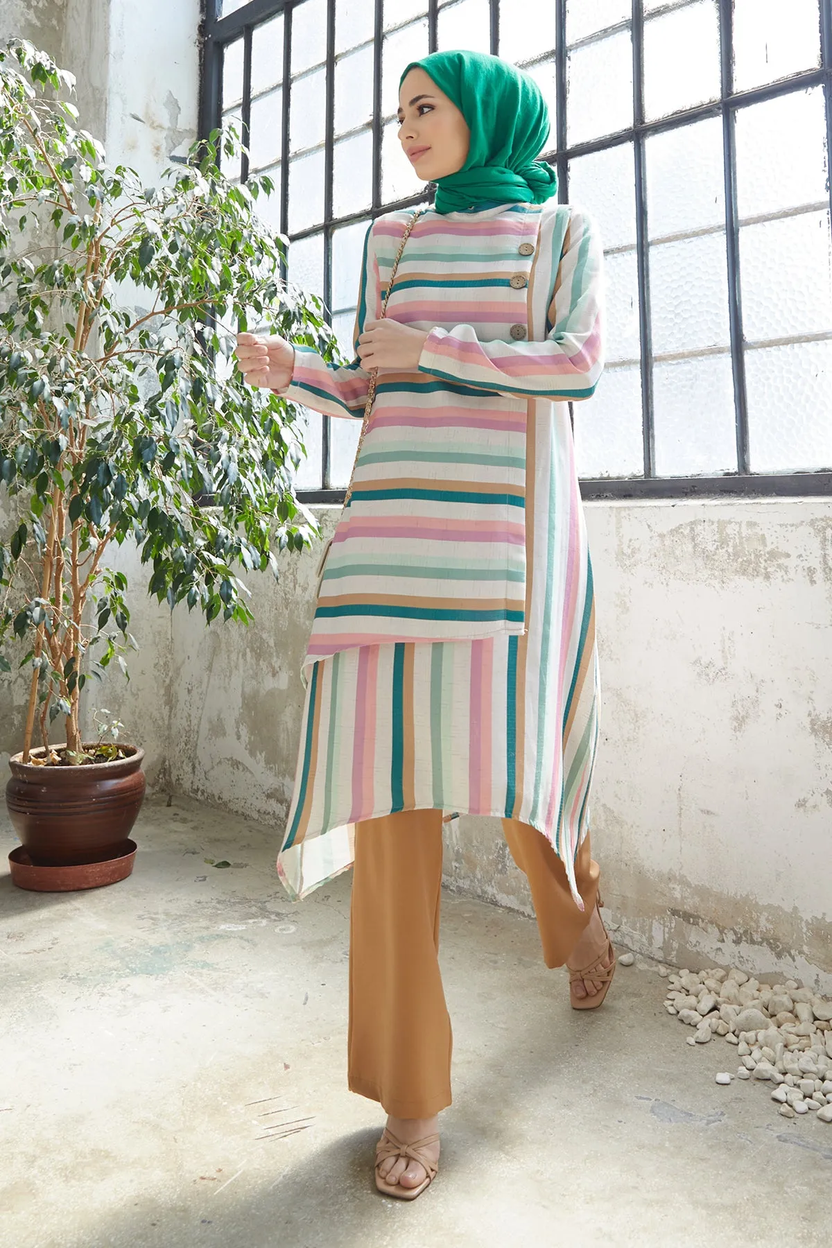 ZRF Women Striped Suit - Camel - Brühl